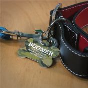 Personalized Camo Dog Bone Tag
