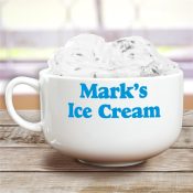Any Message Here Ice Cream Bowl