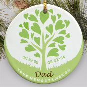Personalized Memorial Ornament | Ceramic