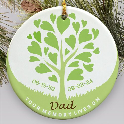 Personalized Memorial Ornament | Ceramic