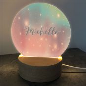 Personalized Rainbow Round LED Sign