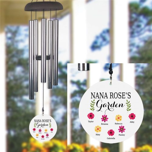 Personalized Grandma's Garden Wind Chime