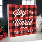 Personalized Joy To The World Chunkie 6x6