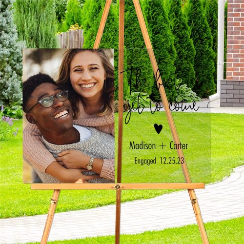 Personalized The Best is Yet to Come Acrylic Sign