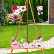 Blank with Floral Edges Acrylic Sign