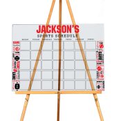 Personalized Sports Word Art Calendar Acrylic Sign