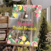 Personalized Lemons & Grapefruit Acrylic Sign
